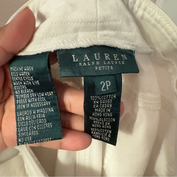 Lauren Ralph Lauren Pants Petite White Size 2P - Picture 8 of 8